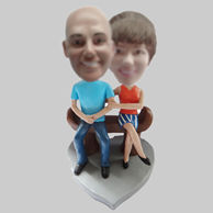 Personalized custom couple bobblehead dolls