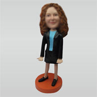 Custom Holding business card bobbleheads