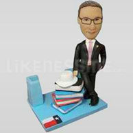 Business Card Bobble Head - Any Logo-11888