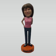 Personalized Custom blue jeans bobbleheads