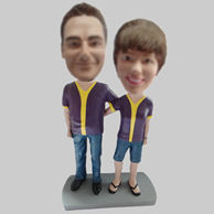 Custom couple bobbleheads