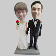 Custom wedding bobble heads