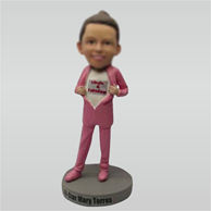 Custom girl bobbleheads look at me