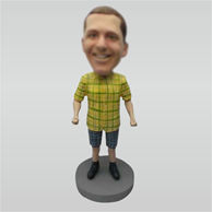 Custom Plaid shorts bobbleheads