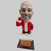 Personalized custom Santa Claus bobblehead doll