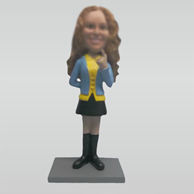 Custom fashion girl bobble heads