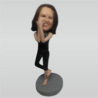 Custom Yoga girl bobbleheads