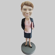 Custom female teacher bobbleheads