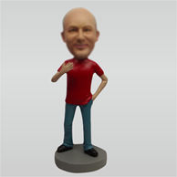 Custom casual man bobblehead dolls