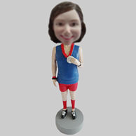 Custom winner girl bobbleheads