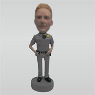 Custom police bobble heads