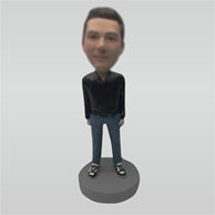 Custom jeans man bobblehead