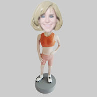 Custom sports Woman bobble heads