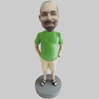 Personalized custom casual bobble heads