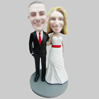 Custom wedding bobblehead doll