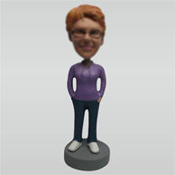 Custom casual feman bobbleheads