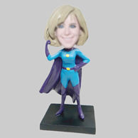 Personalized custom super woman bobbleheads