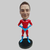 Personalized custom superman bobbleheads