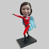 Personalized custom super woman bobble heads