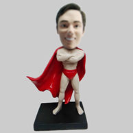 Personalized custom superman bobblehead