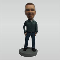 Customize Relaxing man bobblehead dolls