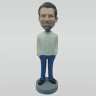 Blue jeans bobbleheads