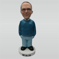 Custom blue pants bobbleheads