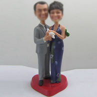 Personalized custom couple bobble heads