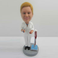 Personalized custom Ribbon cutting bobbleheads