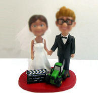 Personalized custom wedding cake bobblehead