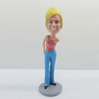 Personalized custom fashion female bobbleheads