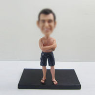 Personalized custom strong man bobbleheads