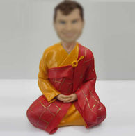 Personalized custom Buddhist monk bobbleheads
