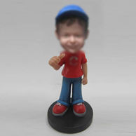 Personalized custom happy boy bobbleheads