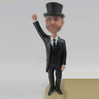 Personalized custom Gentleman bobble heads