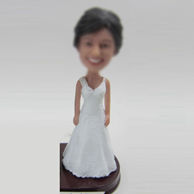 Personalized custom Bride bobbleheads