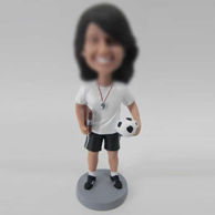 Personalized custom football coach bobbleheads