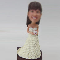 Personalized custom beautiful Bride bobblehead