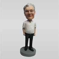 Personalized custom Relaxing man bobble heads
