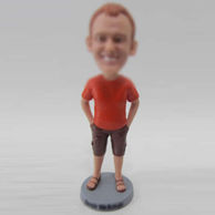 Personalized custom shirt man bobbleheads