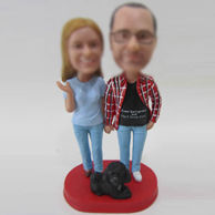 Personalized custom couple bobble head