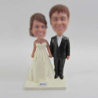 Customized bobble head of wedding cake