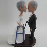 Personalized custom bobble head of wedding cake