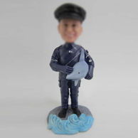 Personalized custom Dolphin trainer bobbleheads
