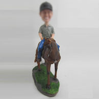 Personalized custom Horse Riding bobbleheads