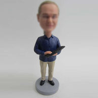 Personalized custom man and Keyboard bobbleheads