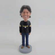 Personalized custom blue jeans bobblehead