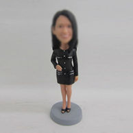 Personalized custom black Skirt bobbleheads