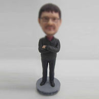 Personalized custom casual man bobbleheads