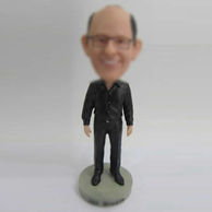 Personalized custom black shoes male bobbleheads